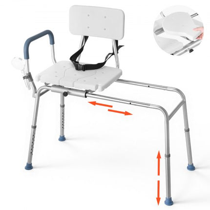 Slankiojanti dušo kėdė VEVOR FBL650411, 180 kg keliamoji galia