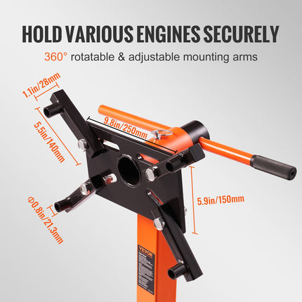 Variklio stendas VEVOR 1500 lbs, 680 kg keliamoji galia