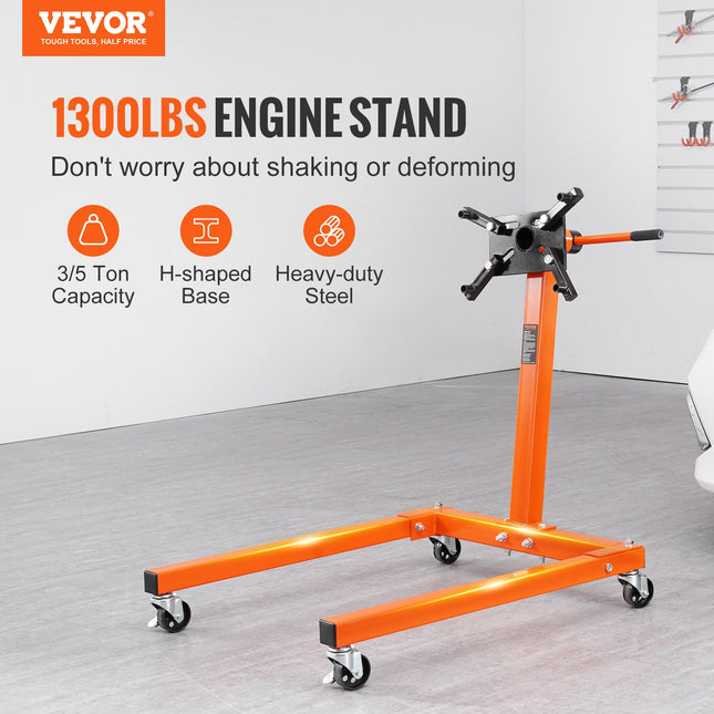 Variklio stendas VEVOR 1300 LBS, 590 kg keliamoji galia