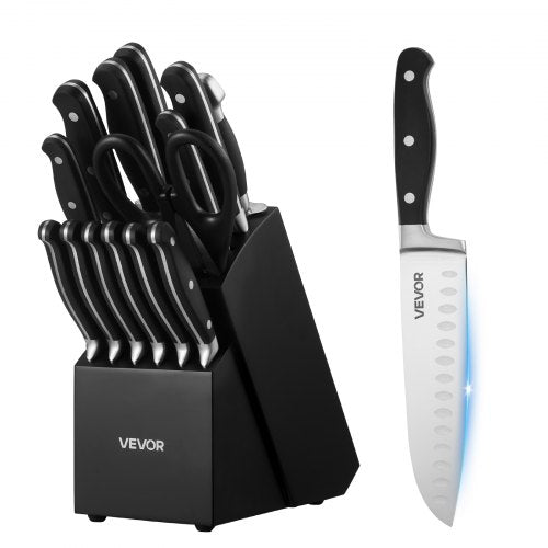 Virtuvinių peilių rinkinys VEVOR KD46P73MM44-15PCS, 15 dalių