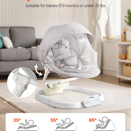 Elektrinis kūdikių gultukas-sūpynės VEVOR BB501K, iki 9 kg