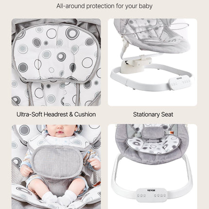 Elektrinis kūdikių gultukas-sūpynės VEVOR BB501K, iki 9 kg