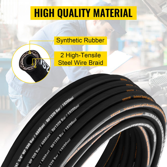 Hidraulinė žarna VEVOR 3/8 colio x 30,5 m, 5000 PSI