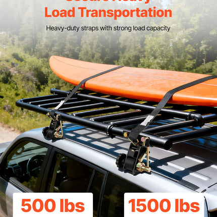 Krovinių tvirtinimo diržai VEVOR FCRLS3801-4, 226,8 kg