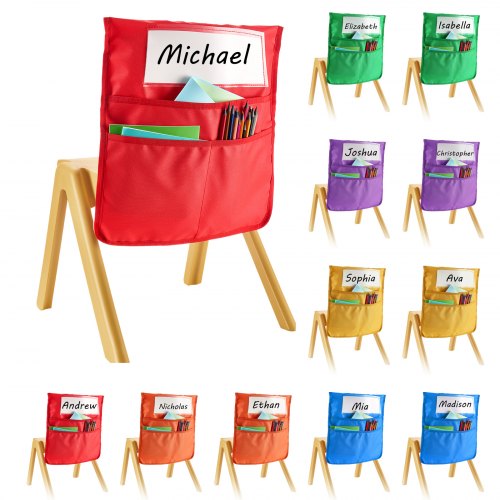 Kėdžių dėklai mokyklai VEVOR NJB-SND-00102, 12 vnt. rinkinys