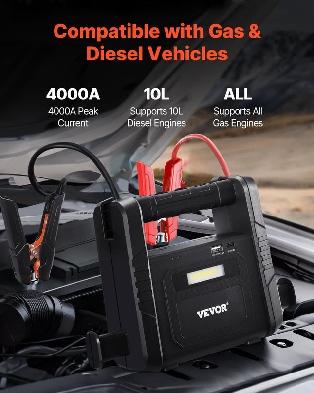 Automobilio užvedimo įrenginys VEVOR Epower-237, 4000A