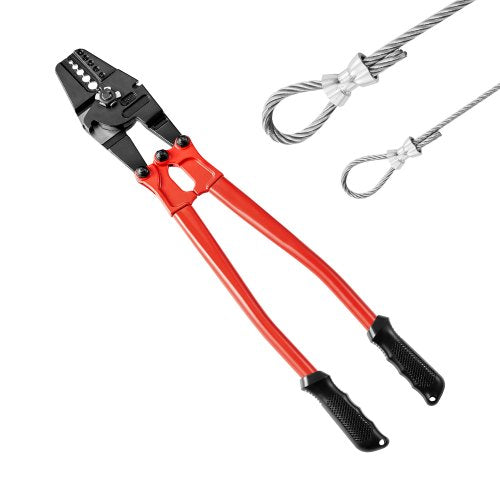 Rankinis trosų presavimo įrankis VEVOR 24 colių, 1,5-5 mm įvorėms