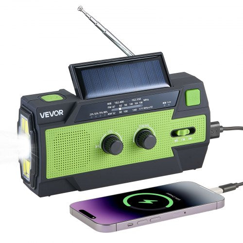 Avarinis radijo imtuvas VEVOR MD-090P, 4000 mAh