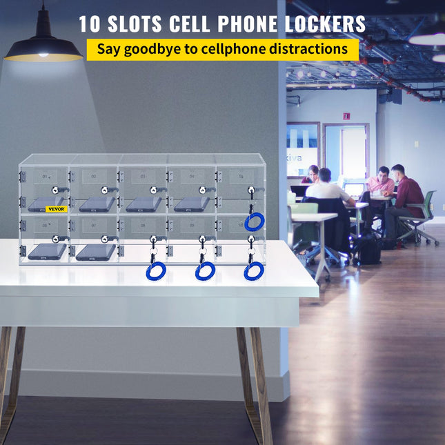 Telefonų saugojimo spintelė VEVOR SJG-YKL-10M, 10 skyrių