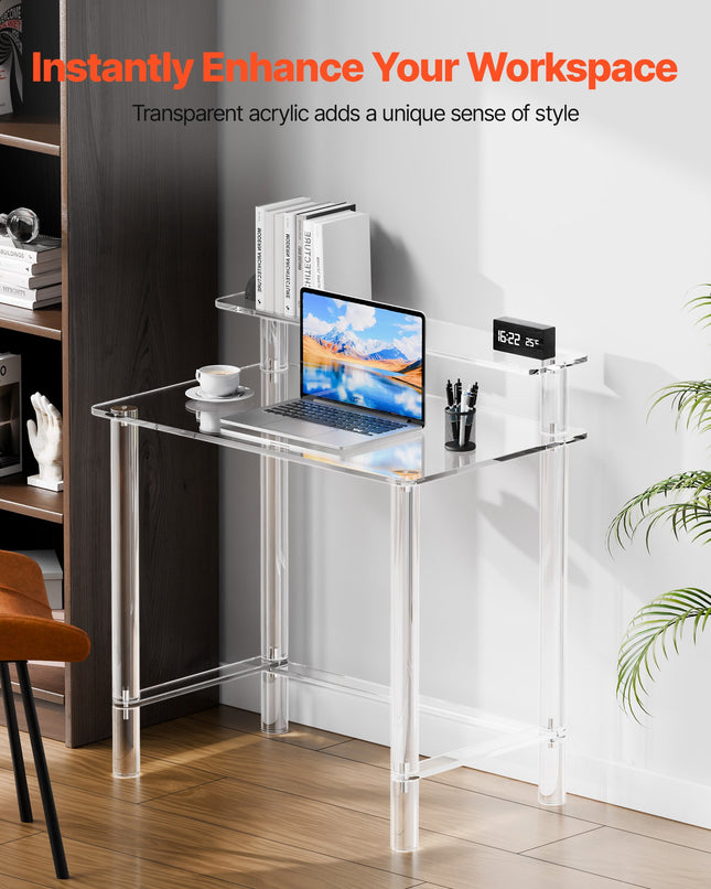 Akrilinis rašomasis stalas VEVOR YKBBGZ01, 50 x 80 x 88 cm