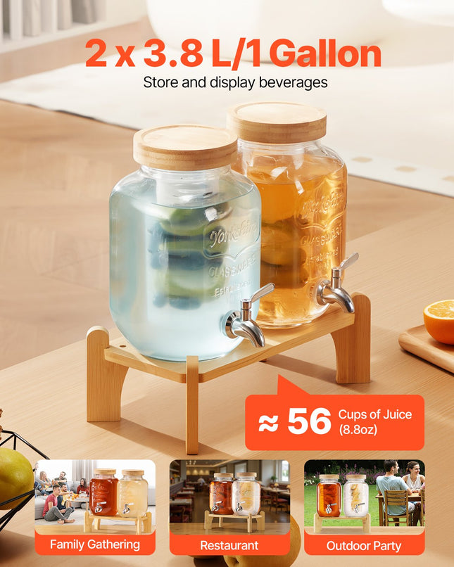 Gėrimų dozatorius VEVOR GY-B002, 2 x 3,8 l