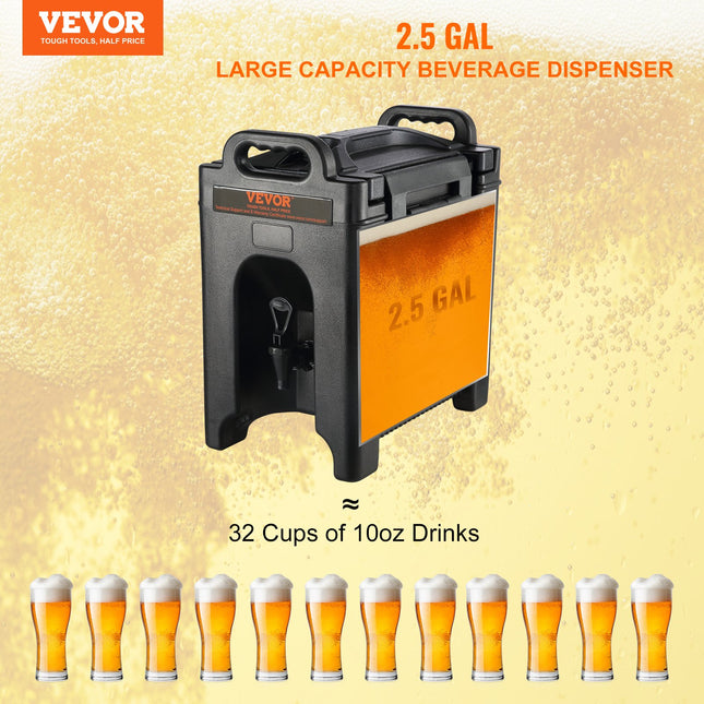 Termo gėrimų dozatorius VEVOR 2.5GL, 9,5 l