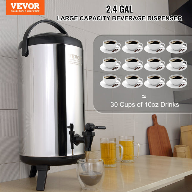 Termosinis gėrimų dozatorius VEVOR WNS-3, 9,2 l