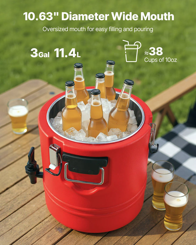 Termo gėrimų dozatorius VEVOR WNS-8, 11,4 l