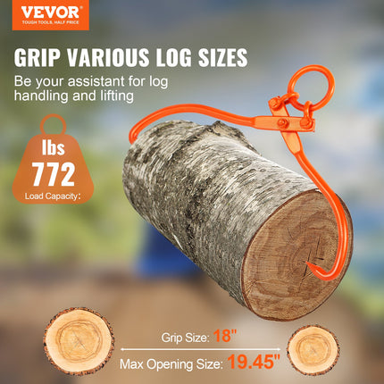 Rąstų tempimo žnyplės VEVOR LT18, 350 kg keliamoji galia
