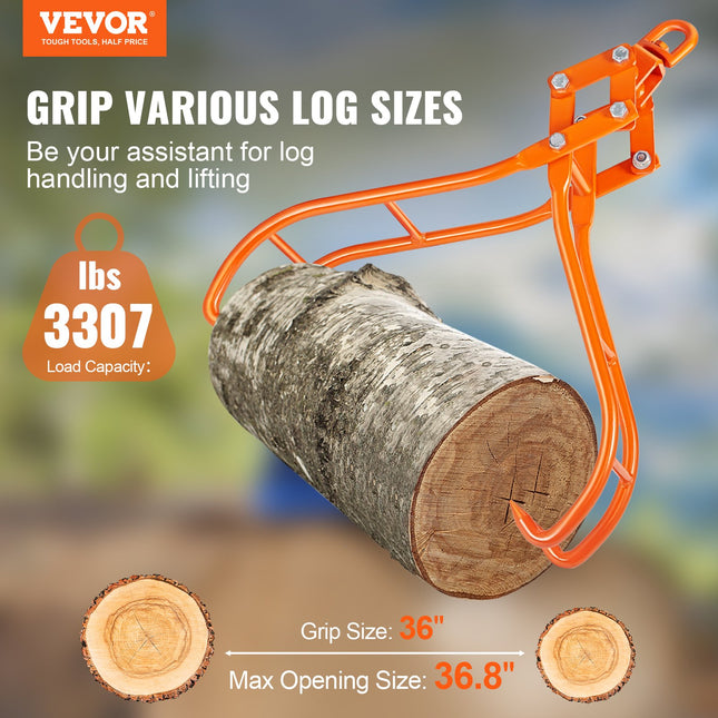 Rąstų griebtuvas VEVOR L4S36, 1500 kg keliamoji galia