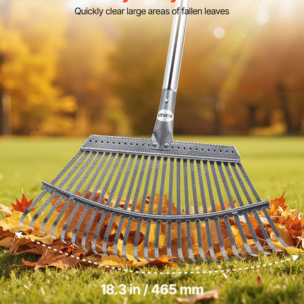 Lapų grėblys VEVOR 25T RAKE, 46,5 cm pločio galva