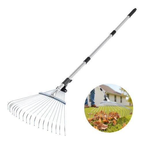 Lapų grėblys VEVOR 18T RAKE, reguliuojamas plotis 19,5–43,5 cm