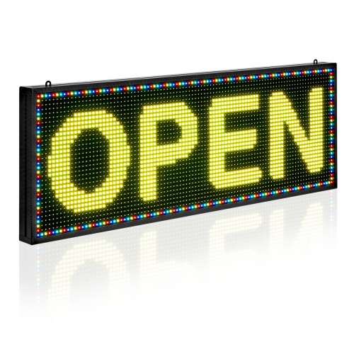 Programuojama LED reklaminė lenta VEVOR P10-3296RGB, 99x35 cm