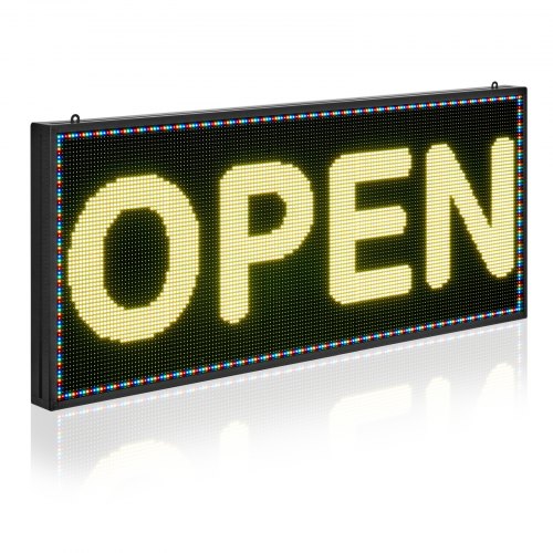 Programuojama LED reklaminė iškaba VEVOR P6-64160RGB, 99x41 cm
