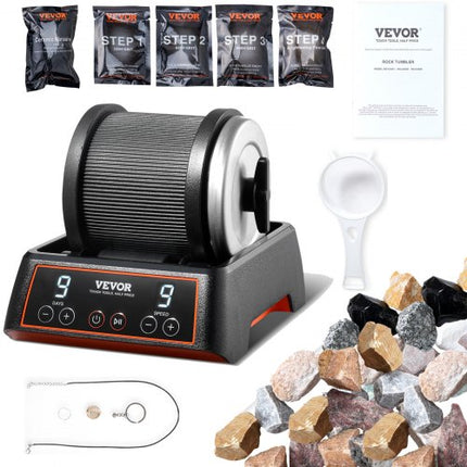 Akmenų poliravimo rinkinys VEVOR KD-C1012, 1,1 kg talpa