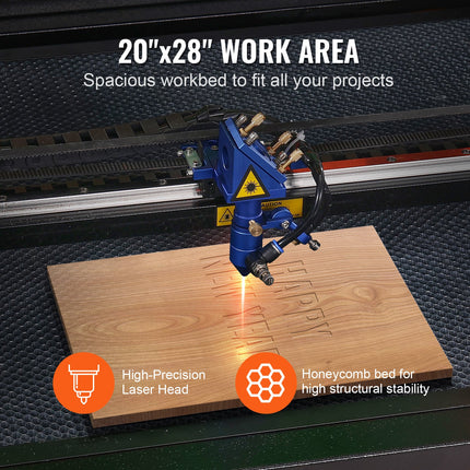 CO2 lazerinės graviravimo ir pjovimo staklės VEVOR KH7050, 80W