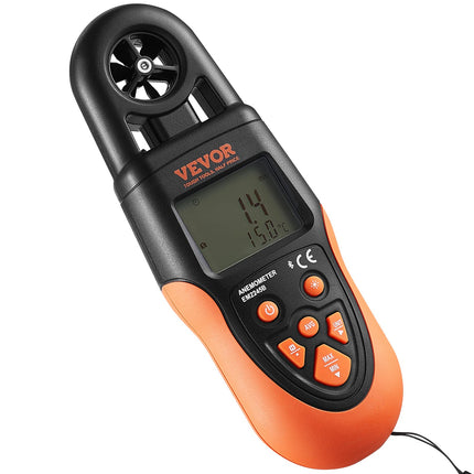 Skaitmeninis anemometras VEVOR EM2245B, su „Bluetooth“ ryšiu
