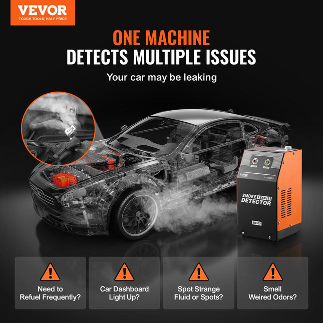 Automobilinis dūmų generatorius sandarumo testavimui VEVOR SD303, 19–23 PSI