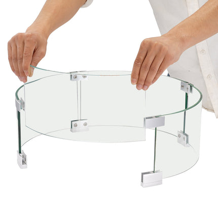 Lauko židinio apsauga nuo vėjo VEVOR VV-FPWG-Y-26*6, 66 cm skersmens
