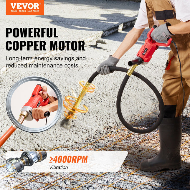 Rankinis betono vibratorius VEVOR ZPN-35, 960 W