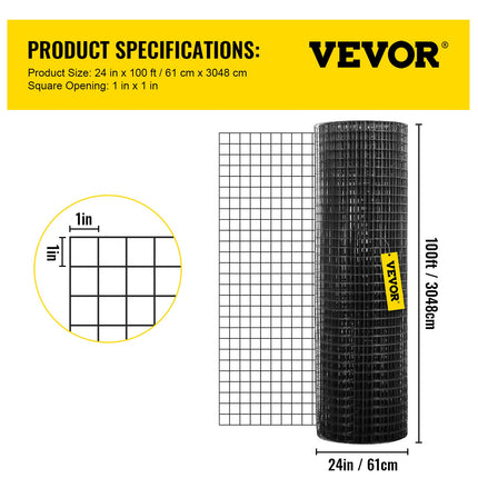 Tinklas tvorai VEVOR VV-HC-24100, 61 cm x 30,5 m