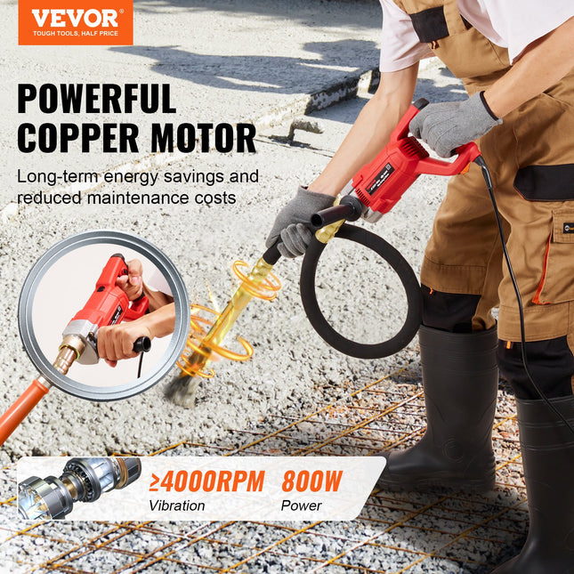 Rankinis betono vibratorius VEVOR ZPN-35, 800 W