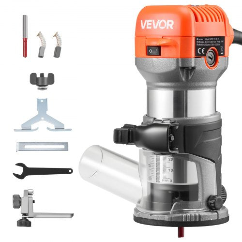 Rankinis medžio frezeris VEVOR M1DP-XT-10B-01, 710W