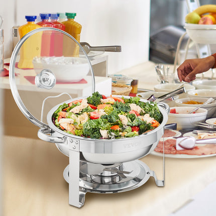 Maisto šildytuvas (Chafing Dish) VEVOR DT-C1036, 2 vnt., 3,8 l talpa