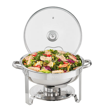 Maisto šildytuvas (Chafing Dish) VEVOR DT-C1036, 2 vnt., 3,8 l talpa