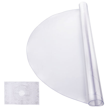 Plastikinė stalo apsauga VEVOR F085-2T-φ107, 107 cm skersmens, 2 mm storio