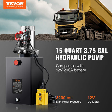 Hidraulinis siurblys VEVOR TDDC12V-1.6KW-S-15L, 12V