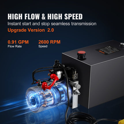 Hidraulinis siurblys VEVOR TDDC12V-1.6KW-S-15L, 12V