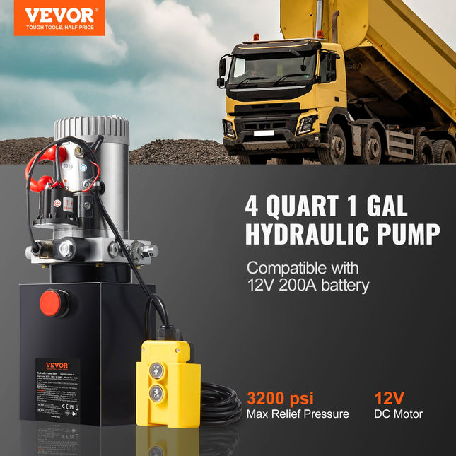 Hidraulinis siurblys VEVOR TDDC12V-1.6KW-D-4L, 12V 1.6kW