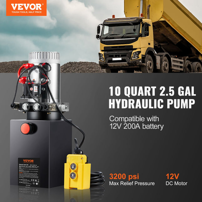 Hidraulinis siurblys VEVOR TDDC12V-1.6KW-S-10L, 12V 1.6kW