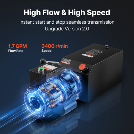 Hidraulinė stotelė VEVOR TDAC220V-2.2KW-D-15L, 2.2 kW
