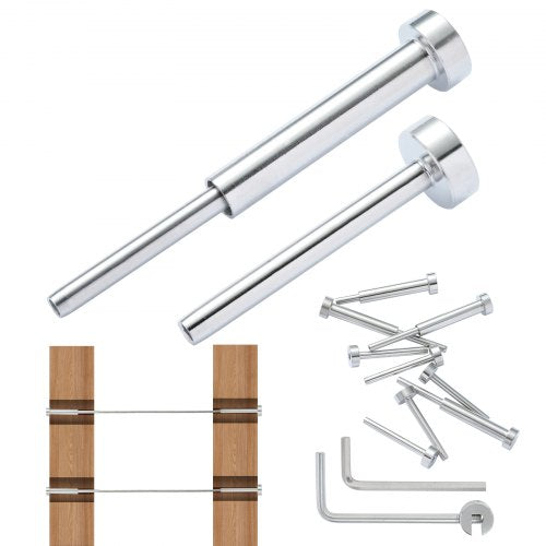 Nematomas trosų turėklų sistemos komplektas VEVOR YXHF-2014+2018-1/8"-20, 20 vnt., 3,2 mm