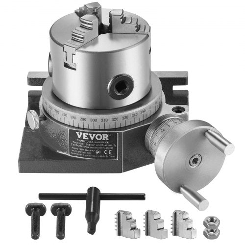 Sukamasis stalas frezavimo staklėms VEVOR HV-4-KP, 100 mm