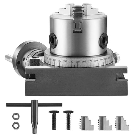 Sukamasis stalas frezavimo staklėms VEVOR HV-4-KP, 100 mm