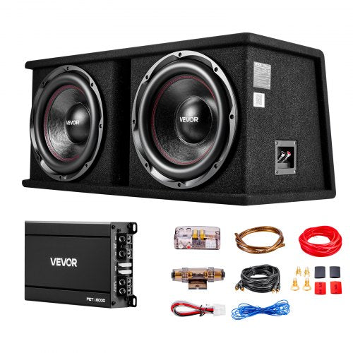 Žemų dažnių garsiakalbių komplektas VEVOR T-1202A, 1200W RMS