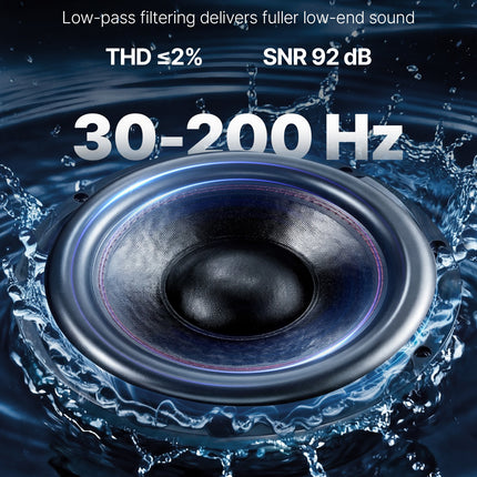 Automobilinė žemų dažnių garsiakalbių sistema VEVOR T-1202B, 490W RMS