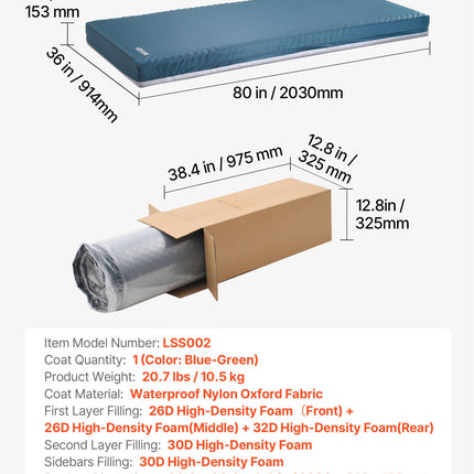 Medicininis čiužinys VEVOR LSS002, 159 kg apkrova