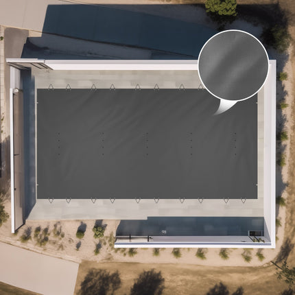 Baseino apsauginis uždangalas VEVOR PVC 3.5x6 m, 3,5 x 6 m