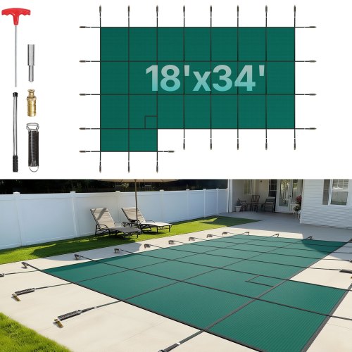 Baseino uždangalas VEVOR YYCM-9622, 5,49 x 10,36 m