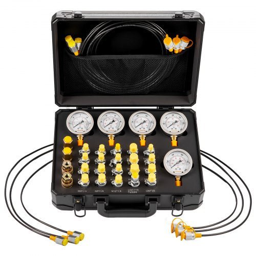 Hidraulinio slėgio matavimo rinkinys VEVOR YS-0200A, 10-600 bar